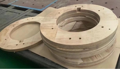 Wooden Clamp for Transformers Made of Densified Wood/Laminated Processing Piece